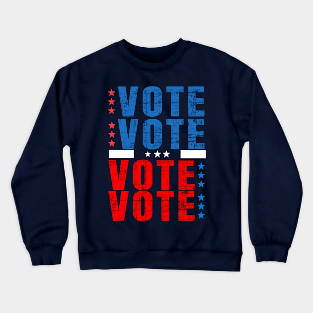 Vote Election Voter Crewneck Sweatshirt by lisalizarb